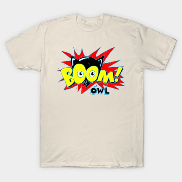 Owl Boom ! T-Shirt by martinussumbaji